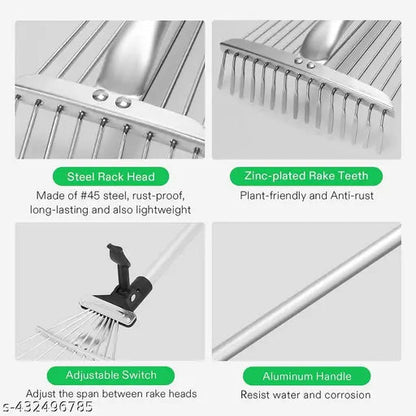 Adjustable Garden Leaf Rake