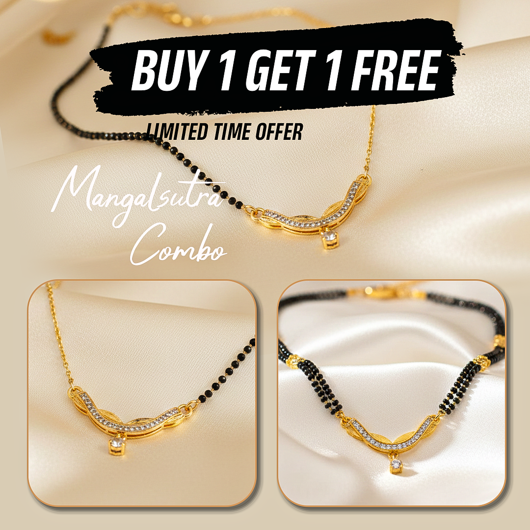 ✨ Elegant Jewelry & Mangalsutra Combo — Perfect Harmony of Tradition & Style ✨